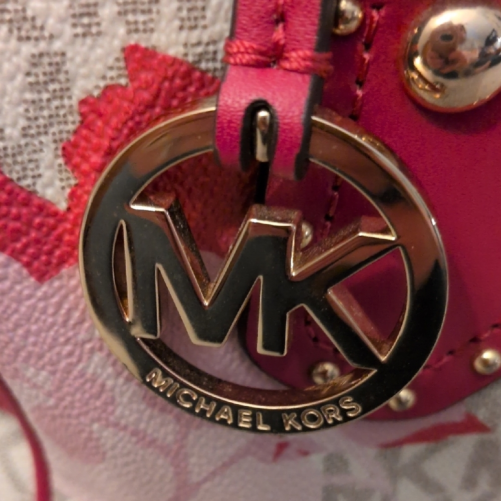 Michael Kors Pink and Cream Satchel - Picture 2 of 16